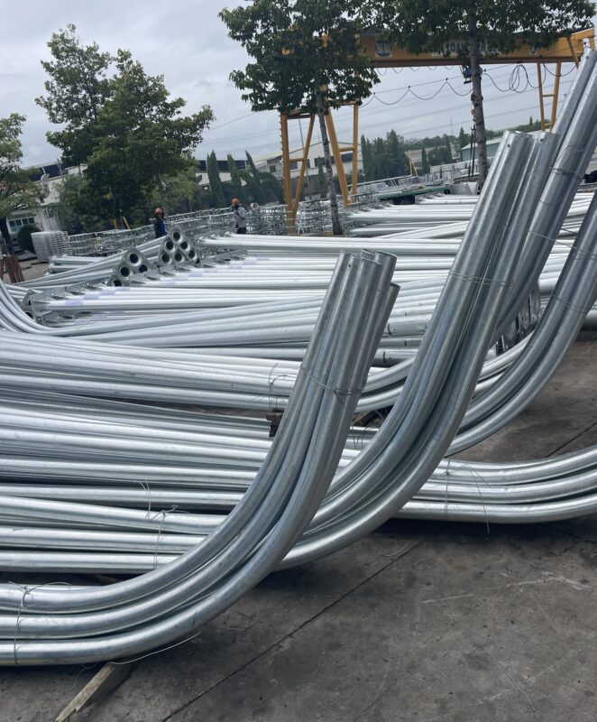 trụ đèn đường mạ kẽm nhúng nóng, trụ đèn ngoài trời