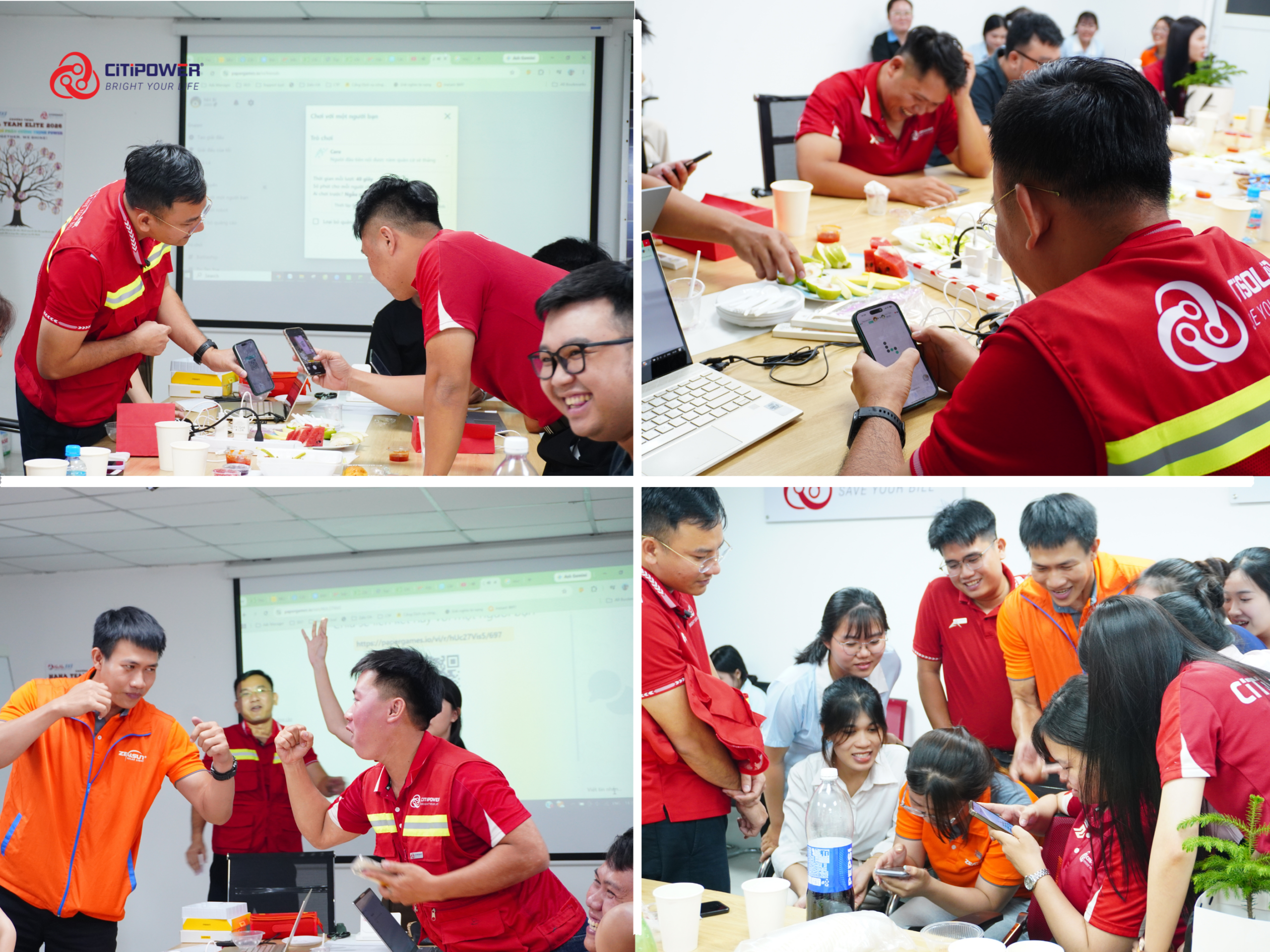 Nhân viên CiTiPOWER tham gia minigame Caro với không khí sôi nổi tại Brightday Quý II.