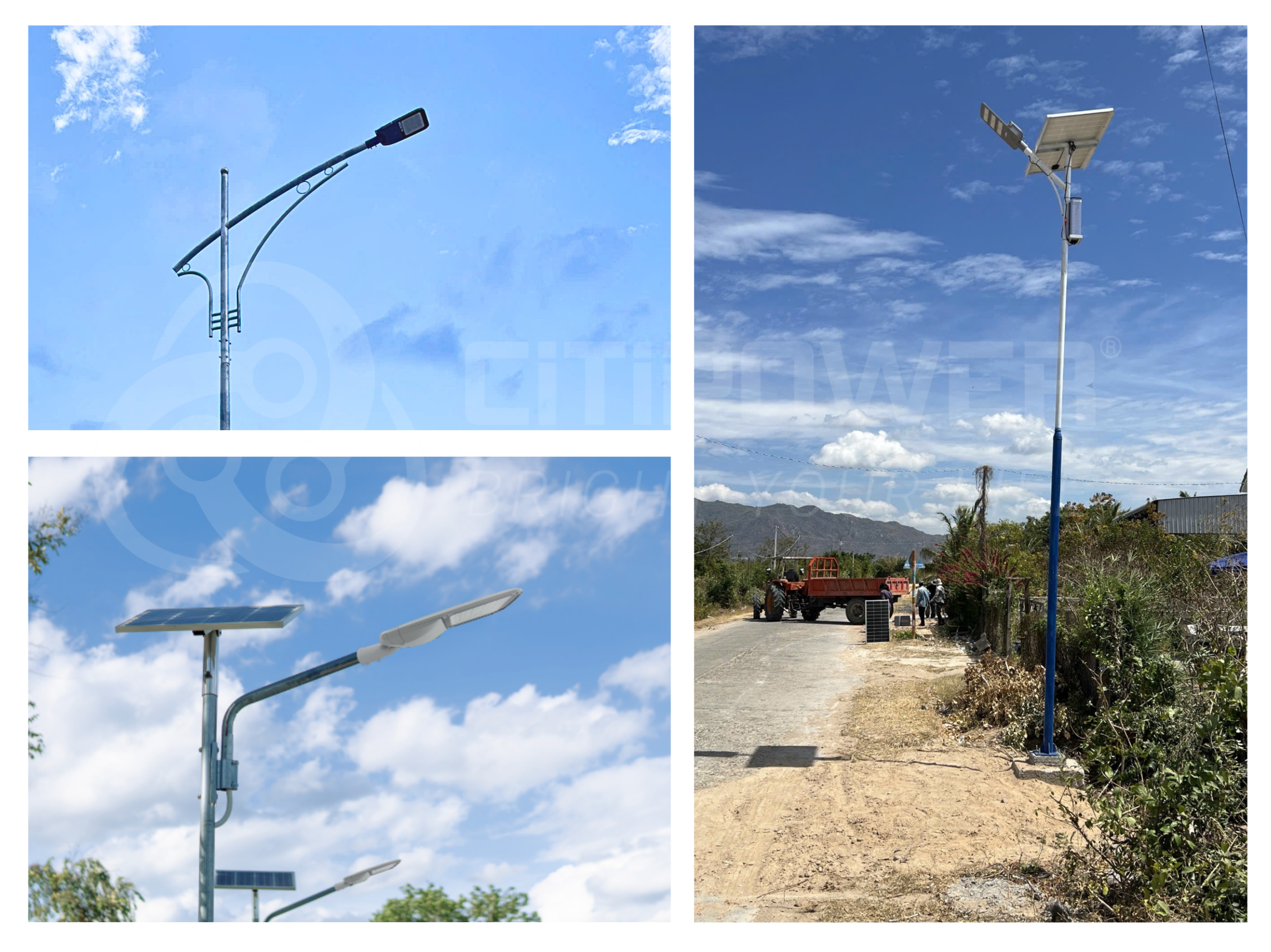 Hình ảnh thực tế các dòng đèn CiTiPOWER được cập nhật trong Phụ lục IV của Công bố giá vật liệu xây dựng tỉnh Vĩnh Long