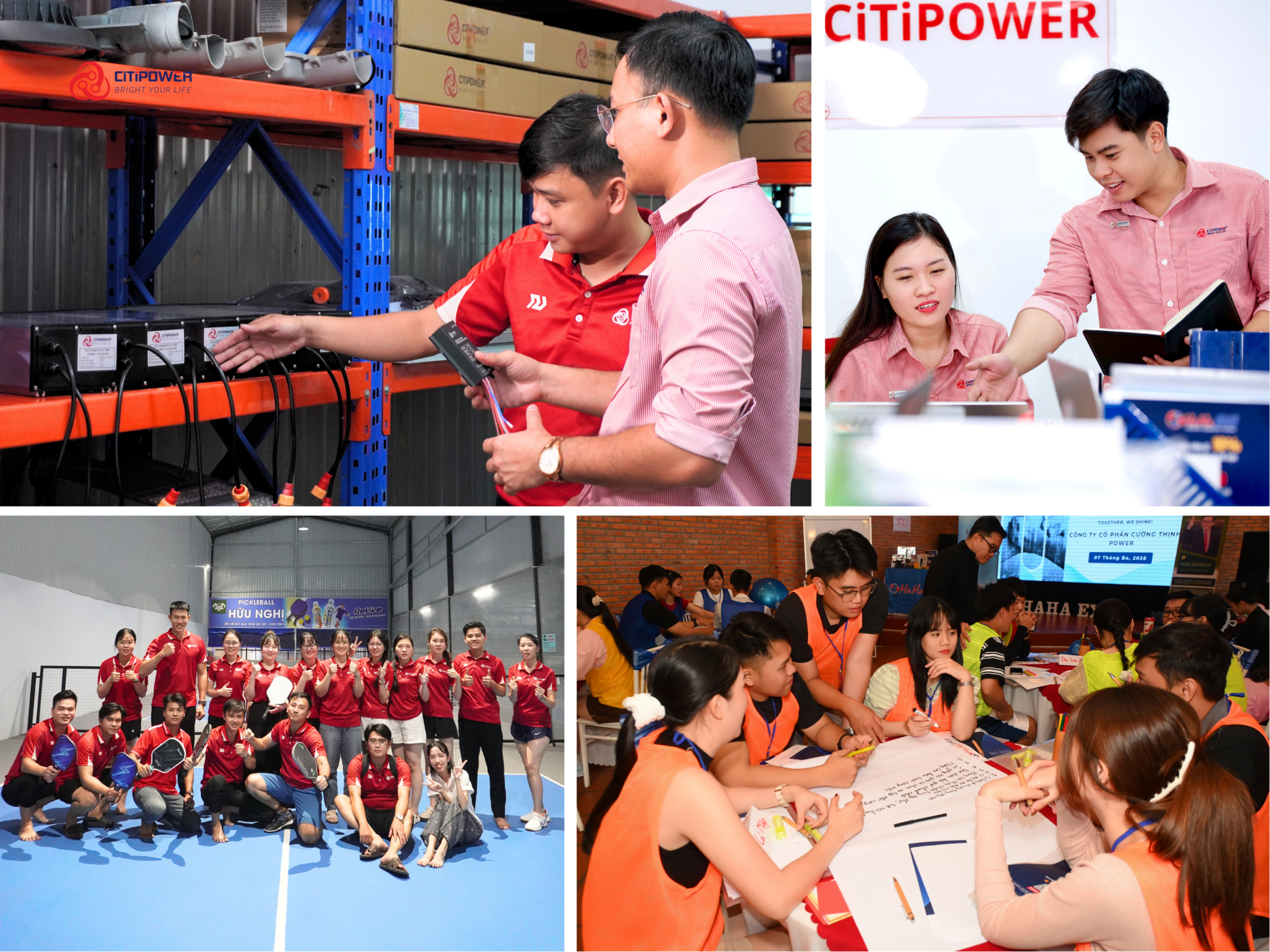  CiTiPOWER luôn chú trọng xây dựng môi trường làm việc nơi mỗi thành viên được học hỏi, phát triển và gắn kết cùng tập thể.