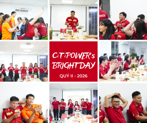 Ảnh bìa chương trình Brightday Quý II/2026 của CiTiPOWER với các hoạt động nội bộ góp phần xây dựng văn hóa doanh nghiệp và tăng cường gắn kết đội ngũ.