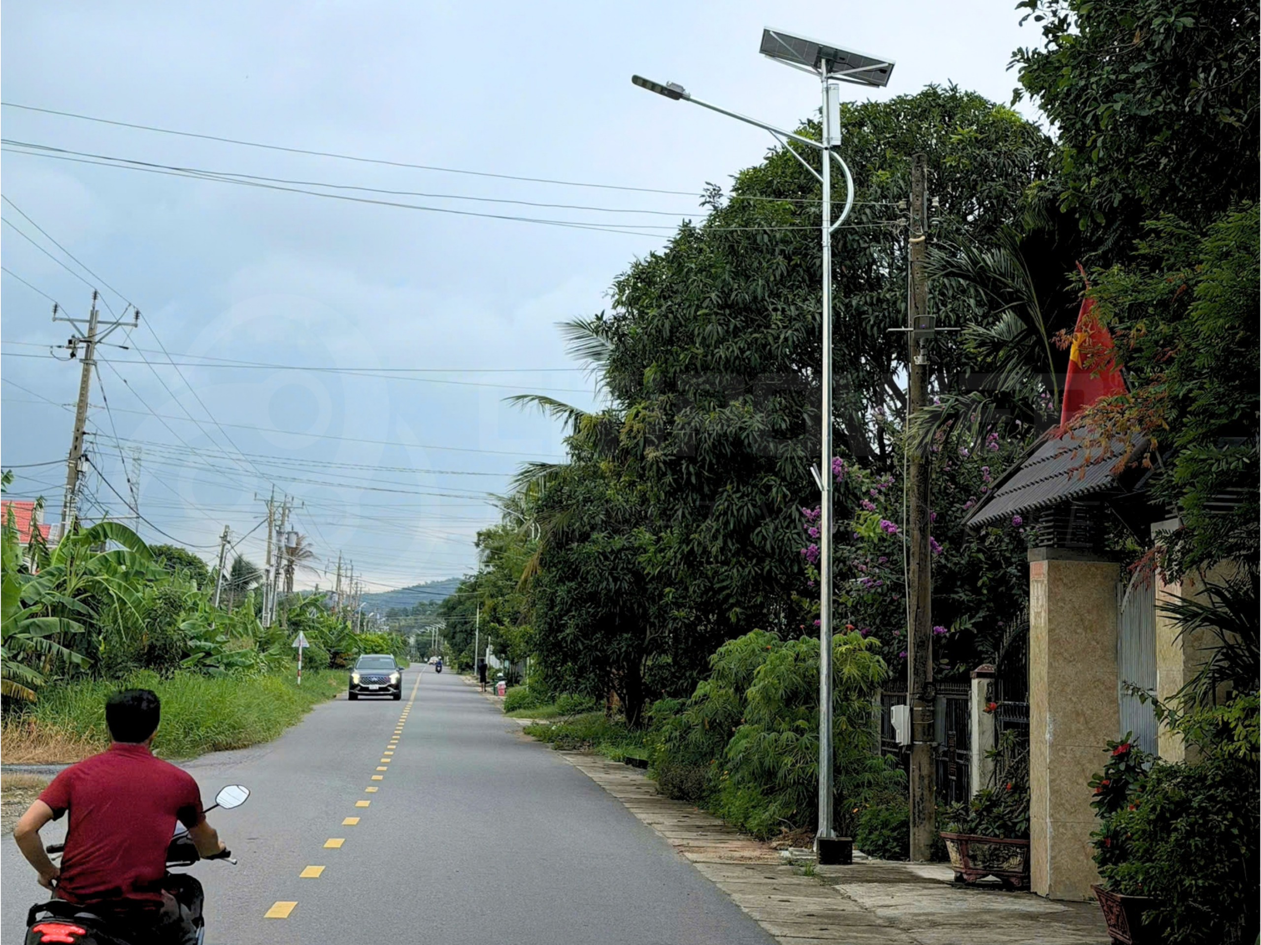 Hệ thống CTP-ECO được lắp đặt trên tuyến đường tại Hàm Thuận Nam